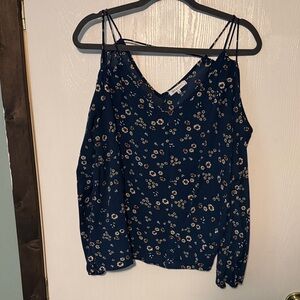 Crescent Navy Floral Blouse